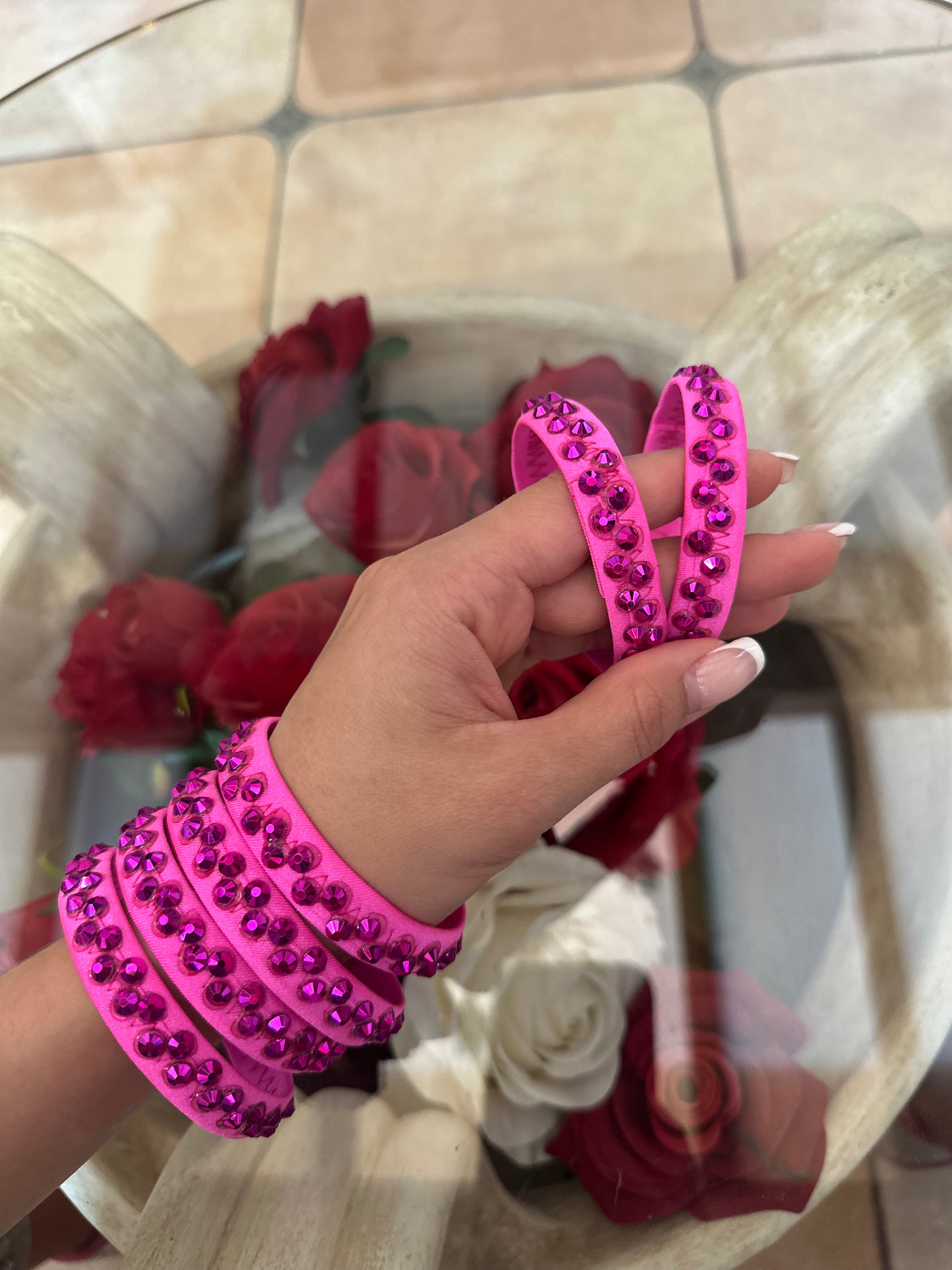 Bracelets for Latin with crystals