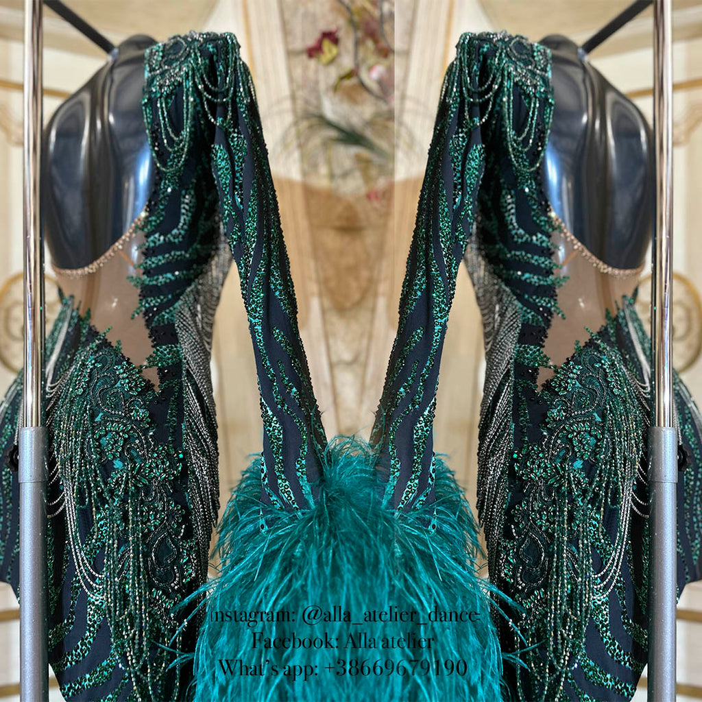 Unique designed Latin dress