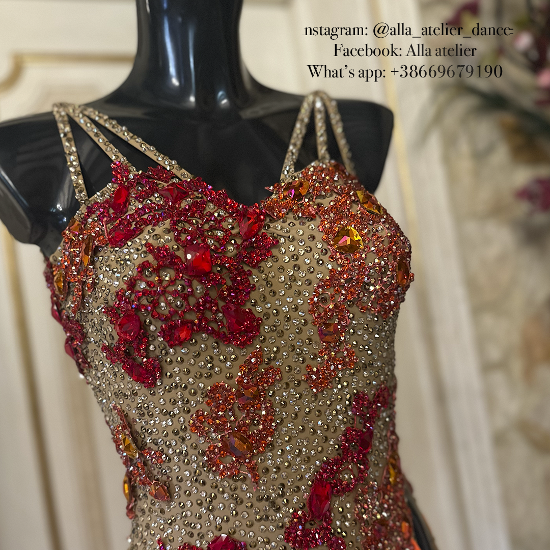 Brazil fire - Latin dress