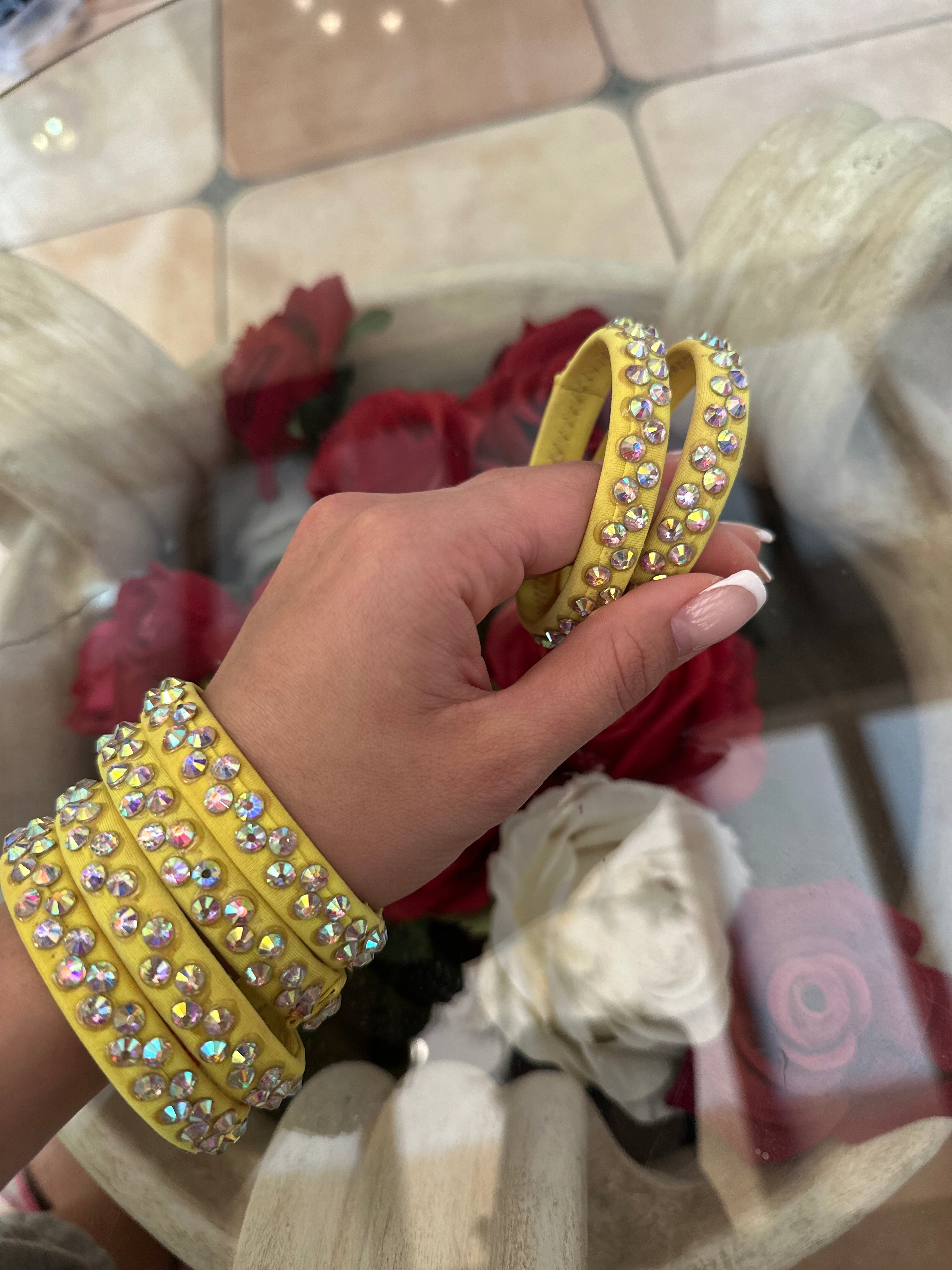 Bracelets for Latin with crystals