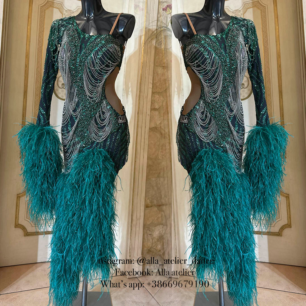 Unique designed Latin dress