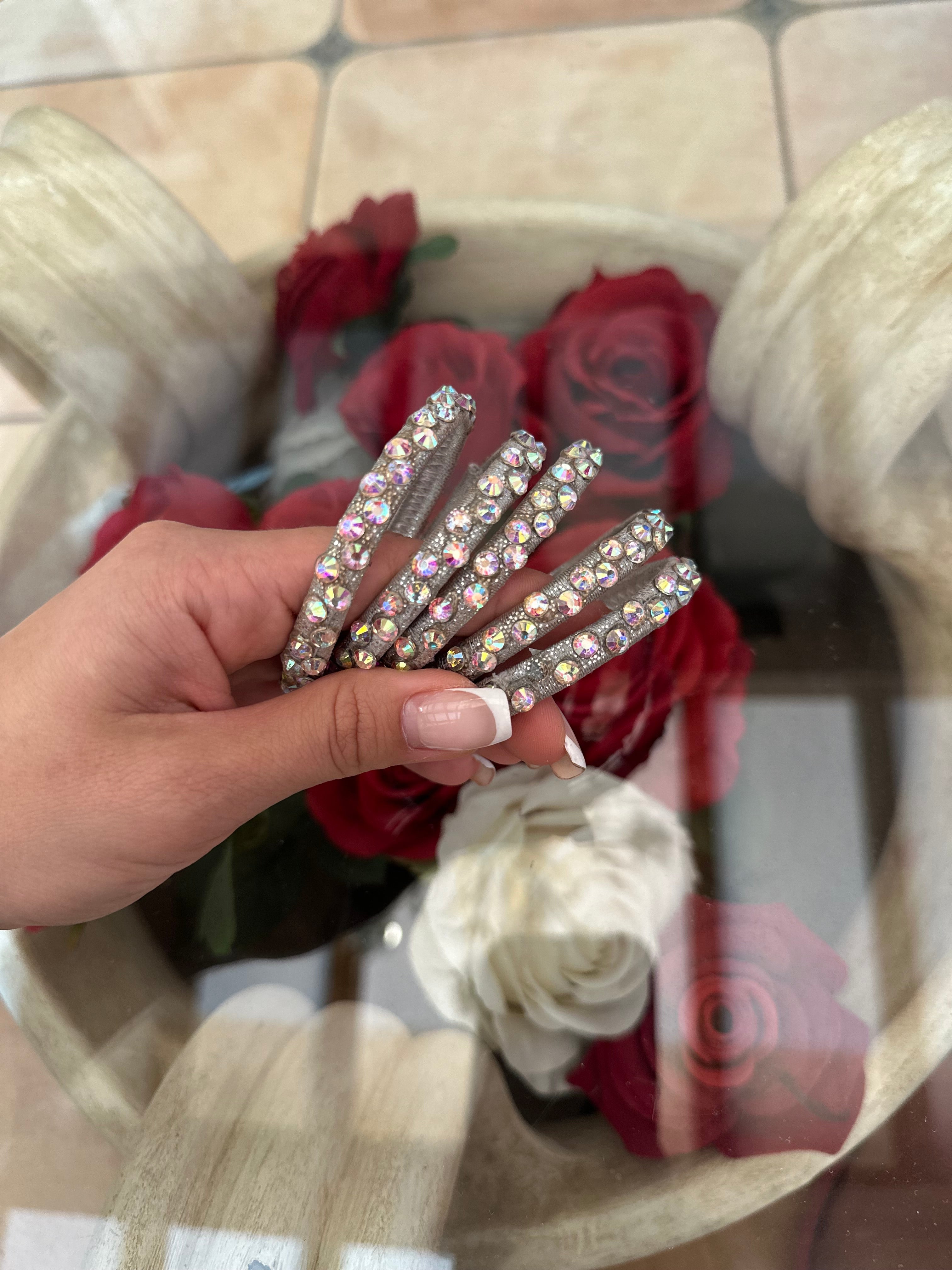 Bracelets for Latin with crystals