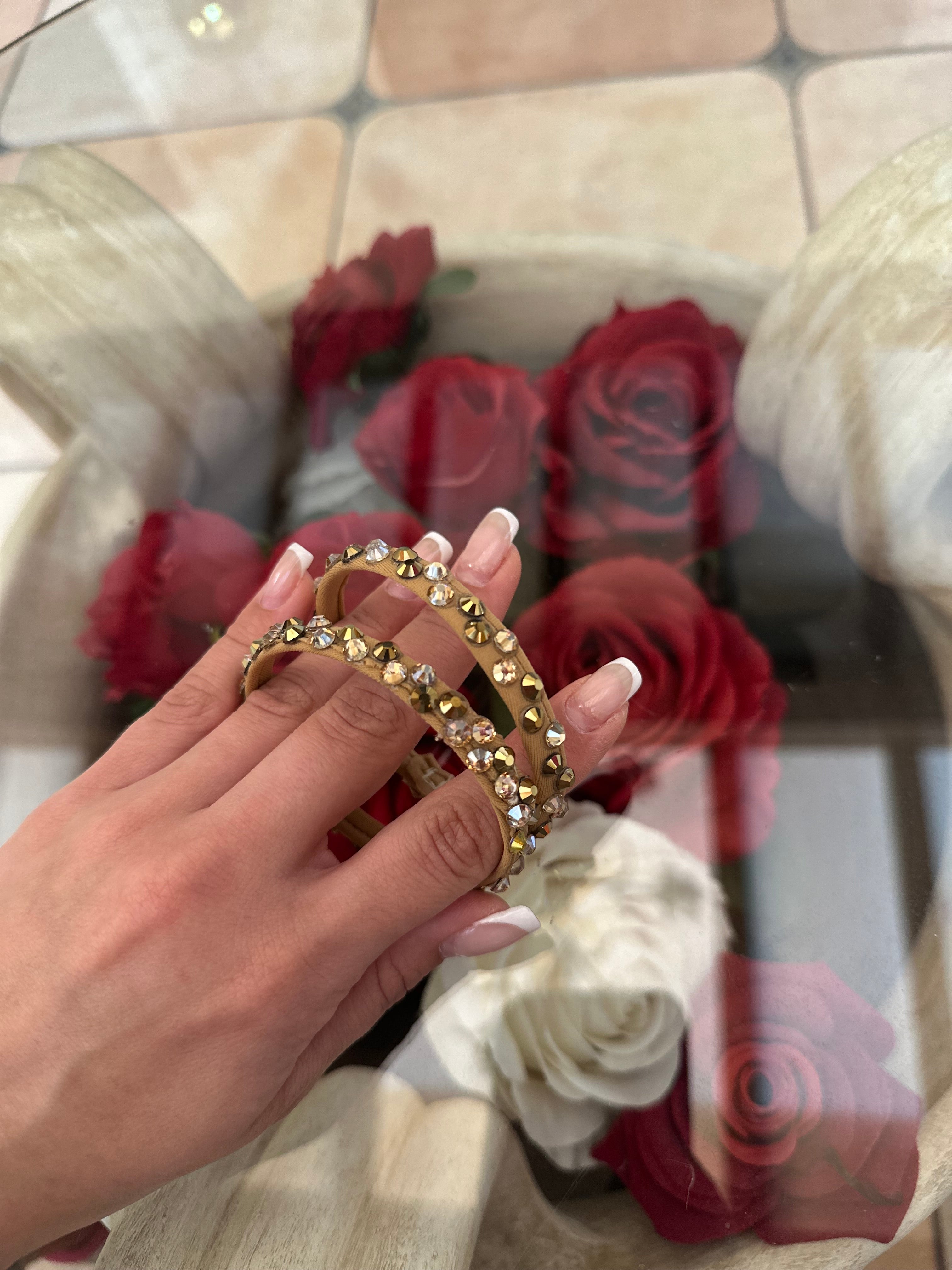 Bracelets for Latin with crystals