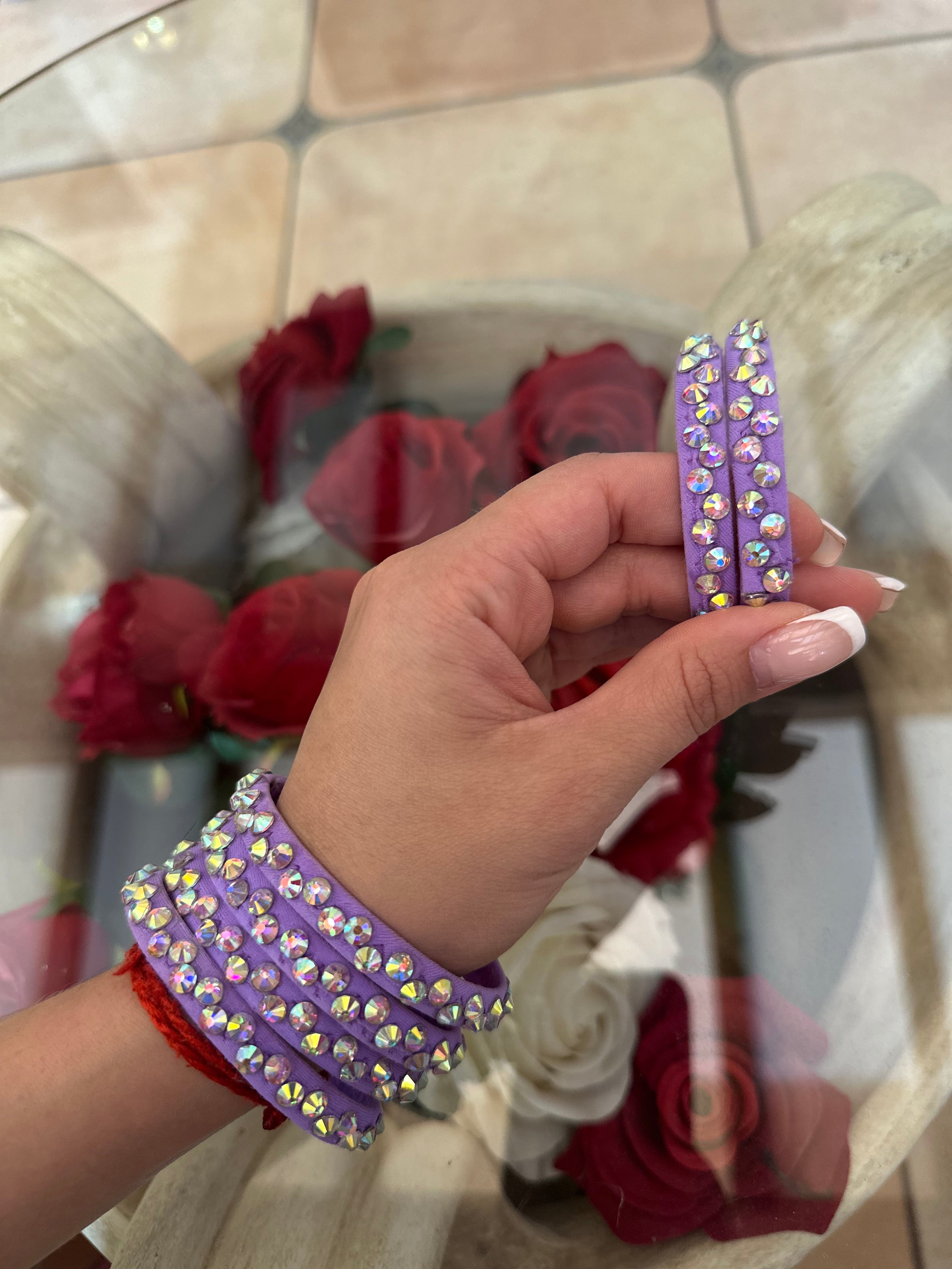 Bracelets for Latin with crystals
