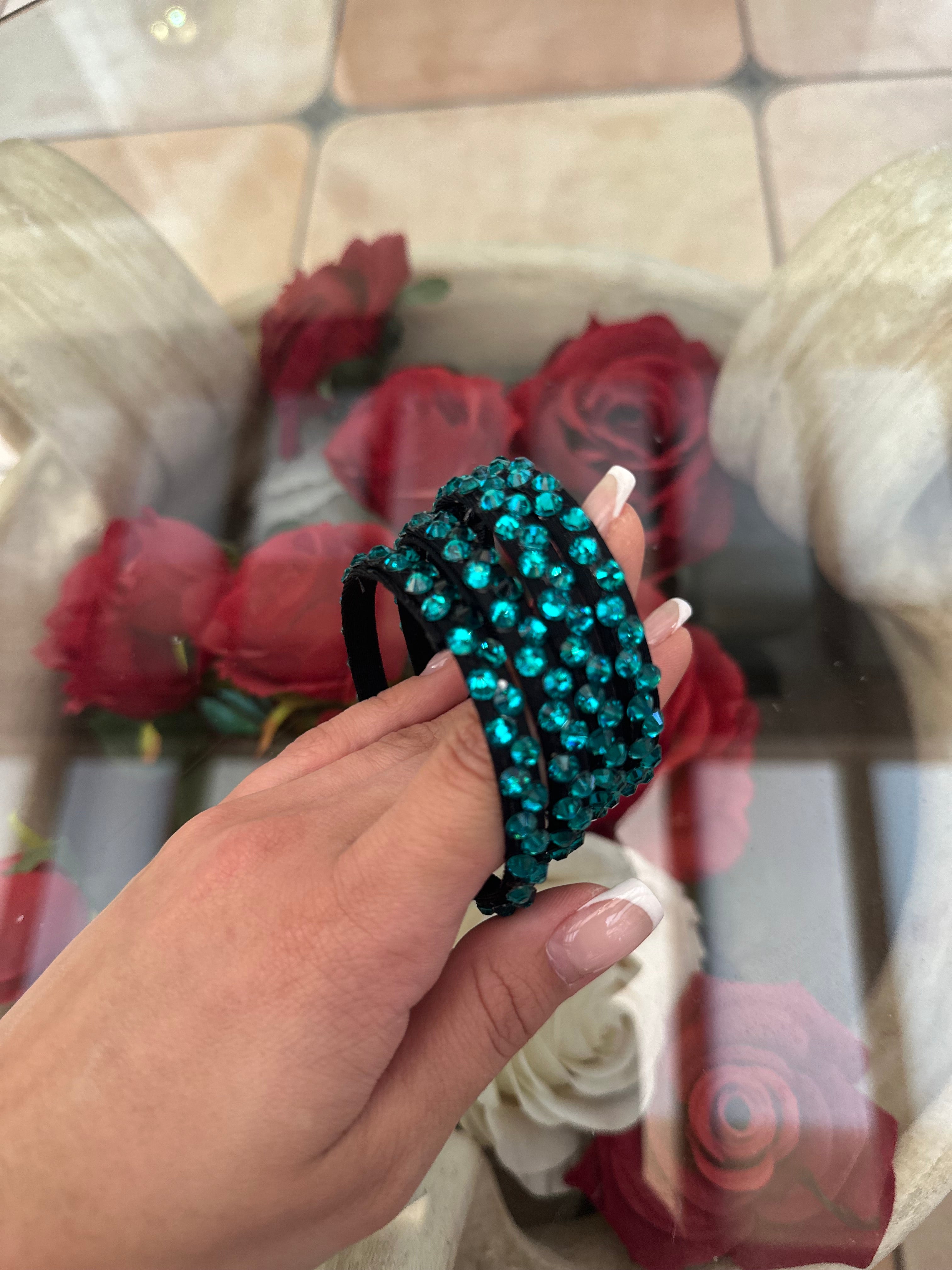 Bracelets for Latin with crystals