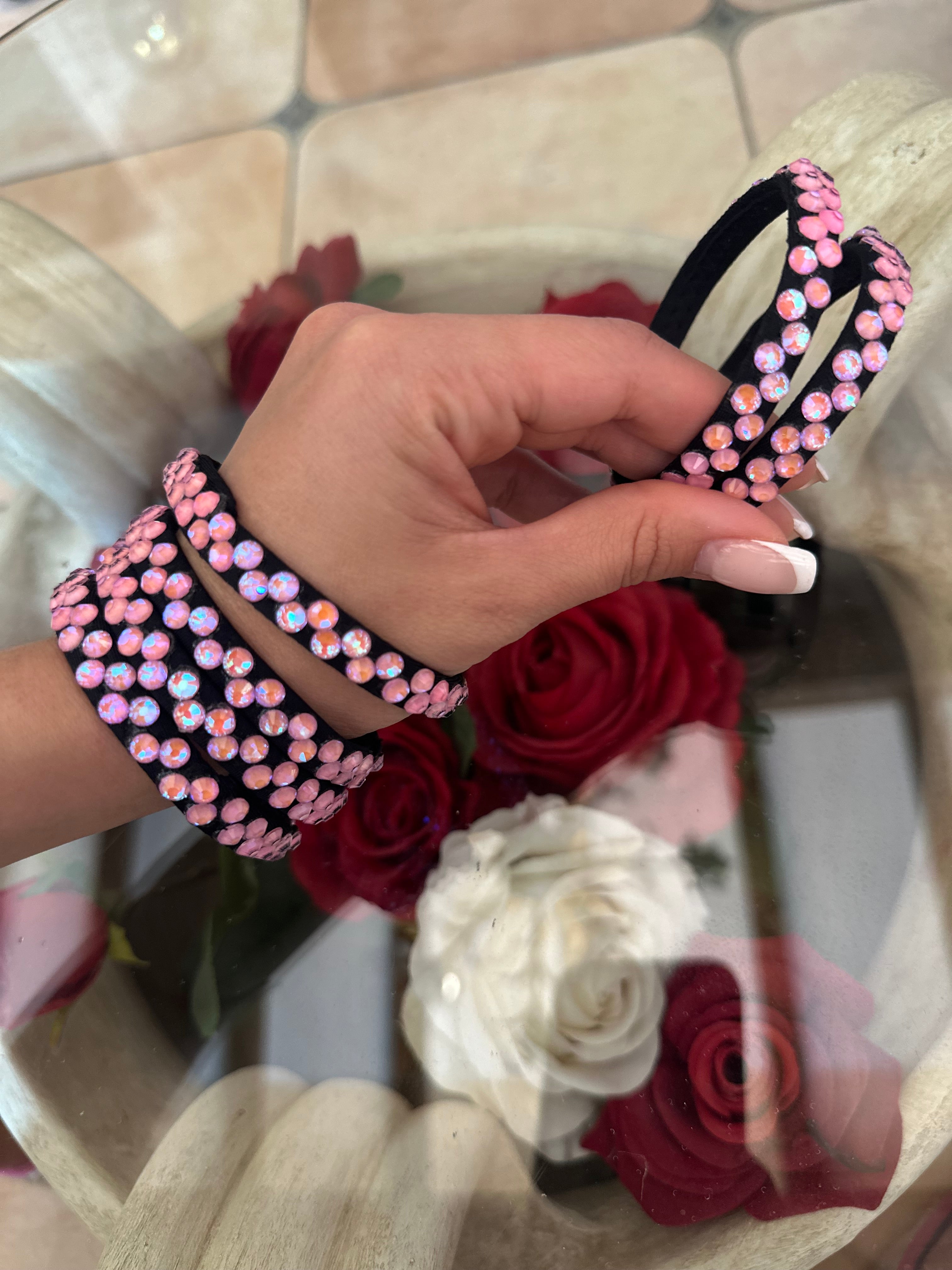 Bracelets for Latin with crystals