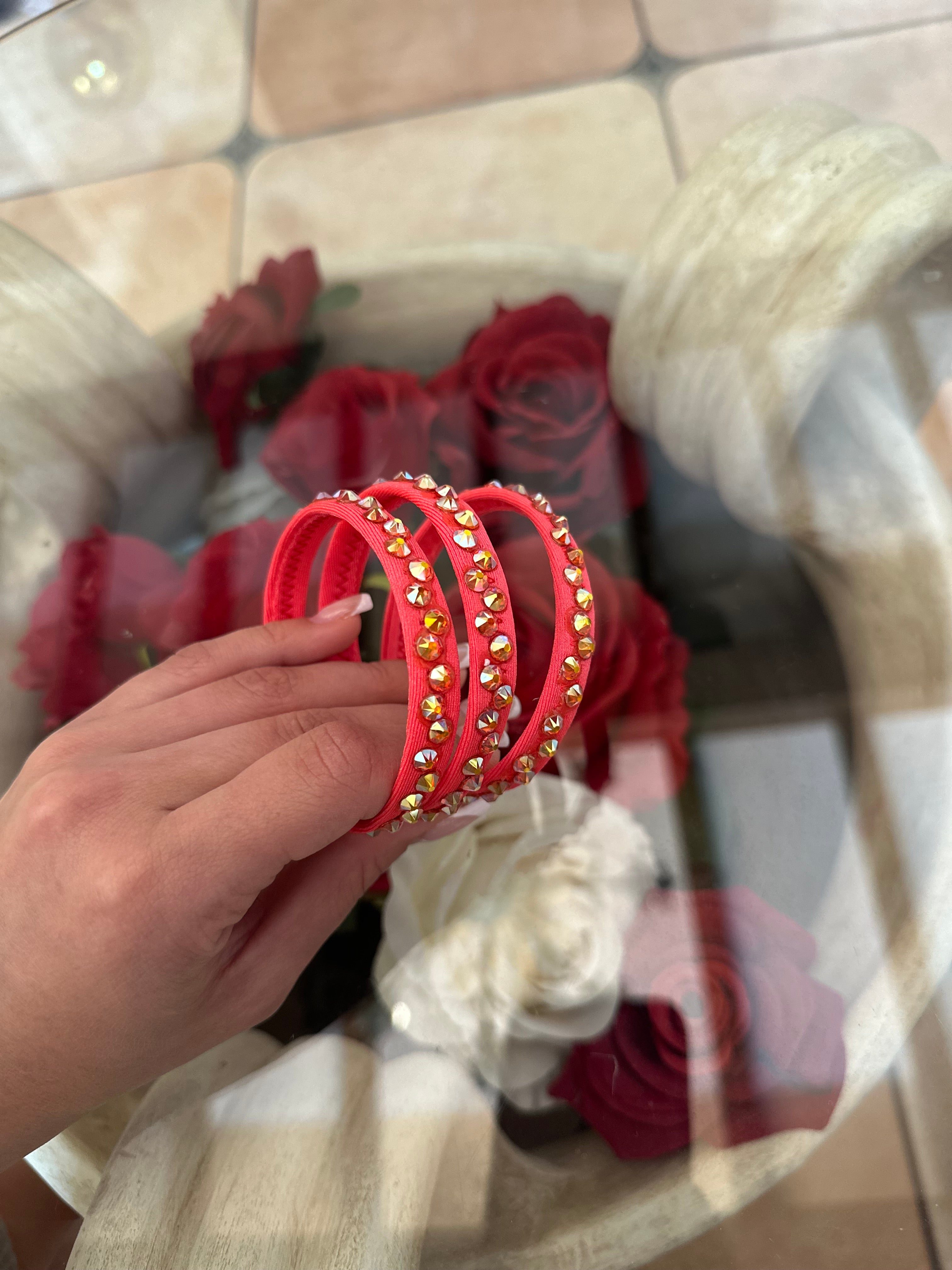 Bracelets for Latin with crystals