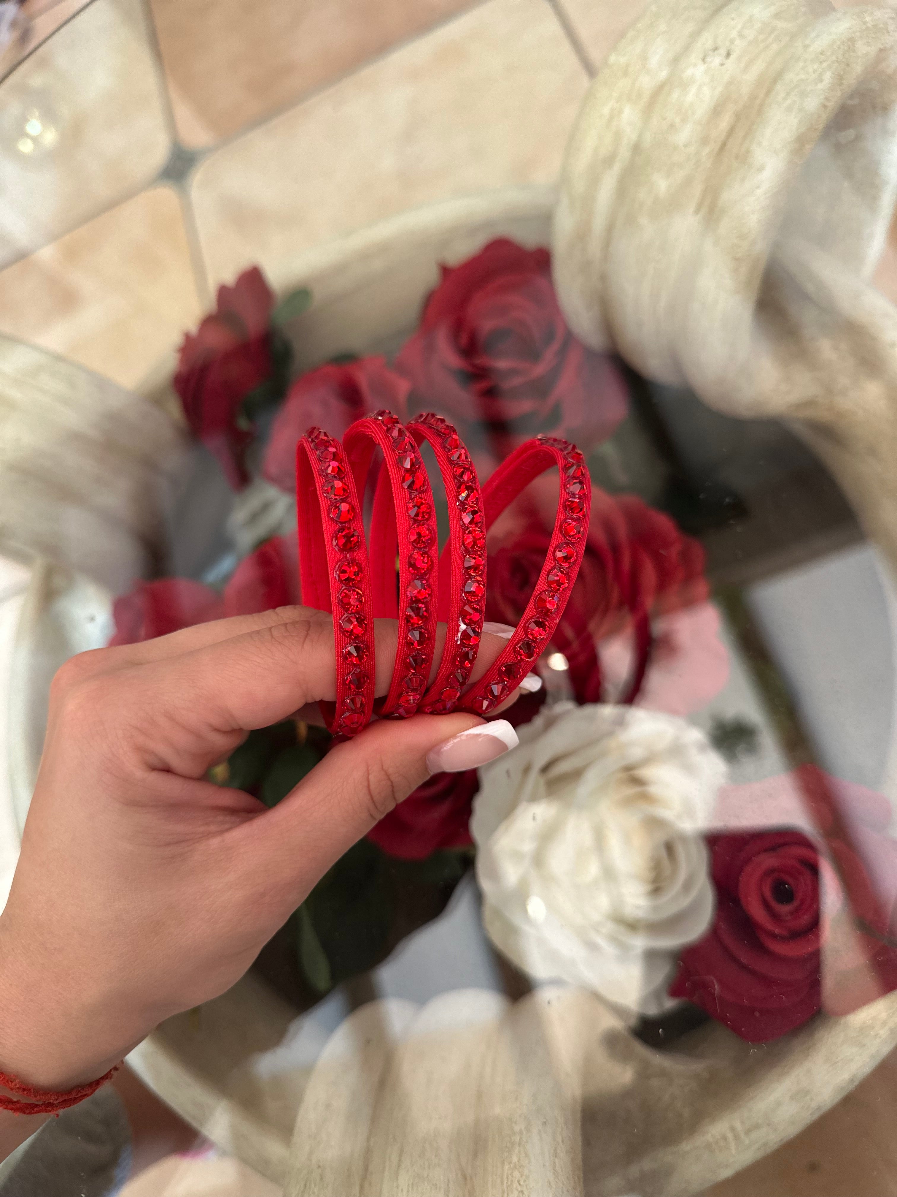 Bracelets for Latin with crystals