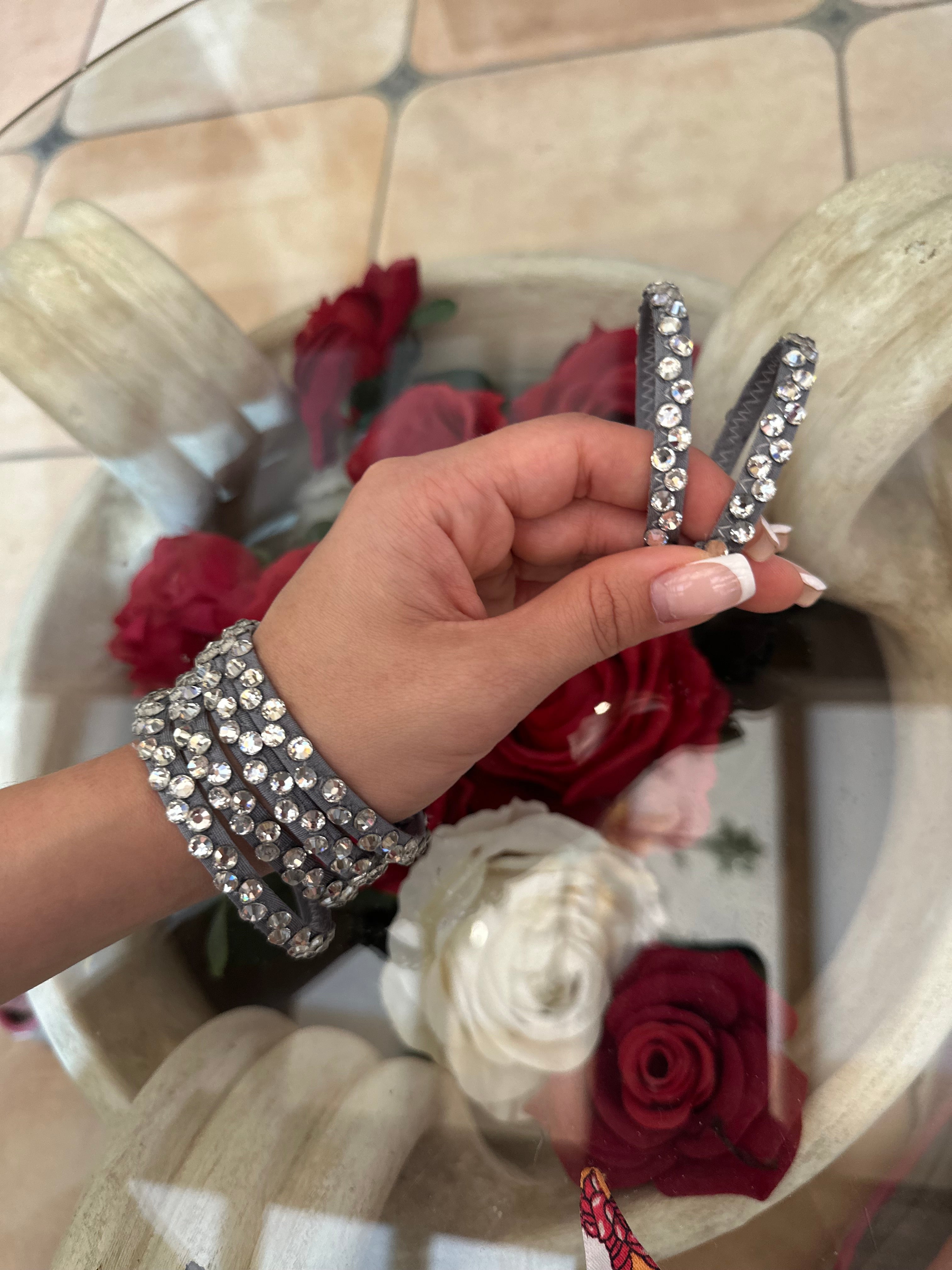 Bracelets for Latin with crystals